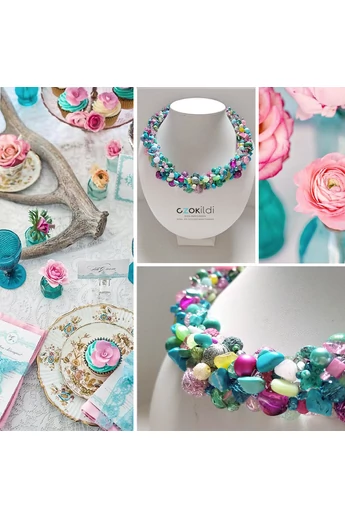 SUMMER CANDY-GYÖNGYÖS NYAKÉK/SUMMER CANDY-BEADED NECKPIECE
