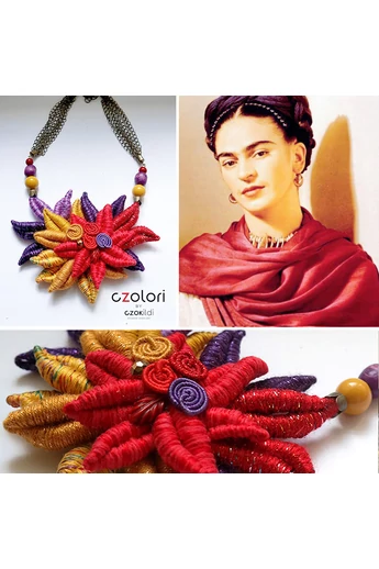 HOMMAGE Á FRIDA KAHLO - VIRÁGNYAKÉK EGYEDI RENDELÉSRE